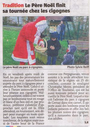 Repas de Noël des cigognes - Alsace 27 12 09