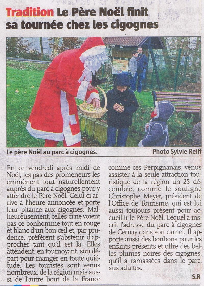 Repas de Noël des cigognes - Alsace 27 12 09