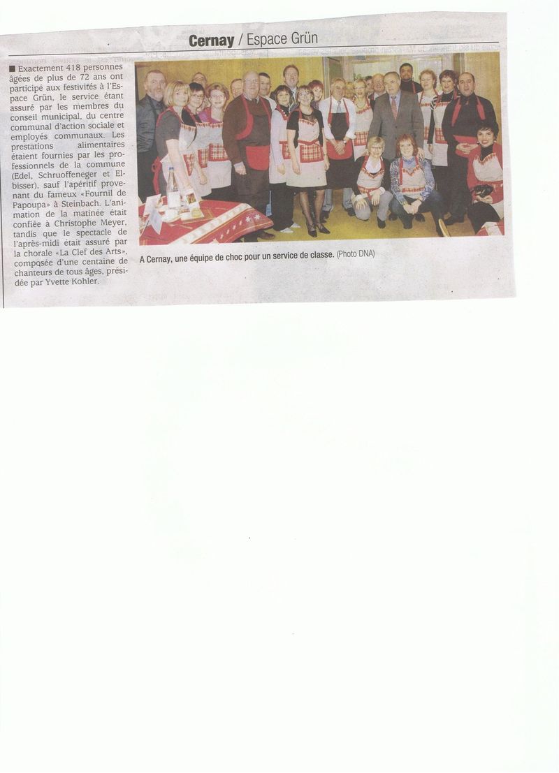 Repas des anciens Cernay - DNA 16 12 09