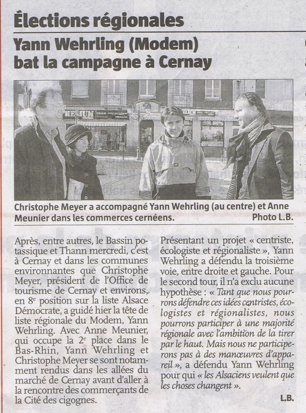 Régionaleq Alsace Thann visite de Yan Wehrling 06 03 10