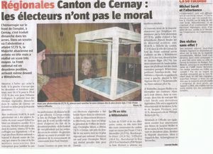 Régionales - Résultats l'Alsace Thann 16 03 10