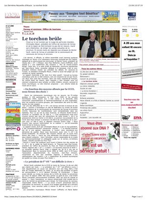 Les Dernières Nouvelles d'Alsace : Le torchon brûle