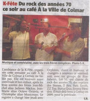 K-fête Trio - L'Alsace 06 2010