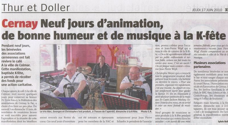 K-fête bilan l'Alsace 17 06 2010