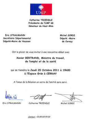 Sur le site de l'UMP68