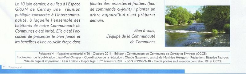 Page 2 - Puissance 4 - octobre 2011