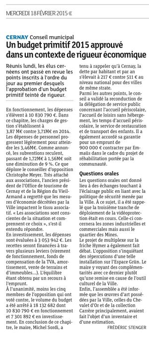 DNA Consel municipal Cernay 16 02 2015
